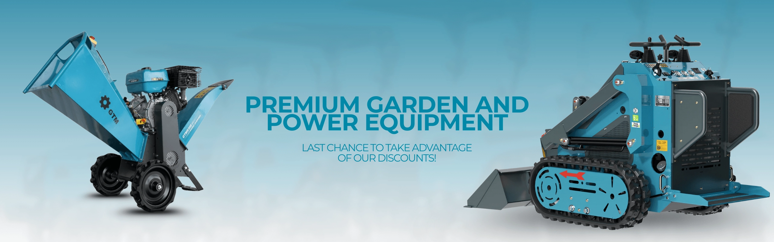 GTM Tools USA | Lawn & Garden, Woodworking Machinery, Mini Loaders, Generators & More