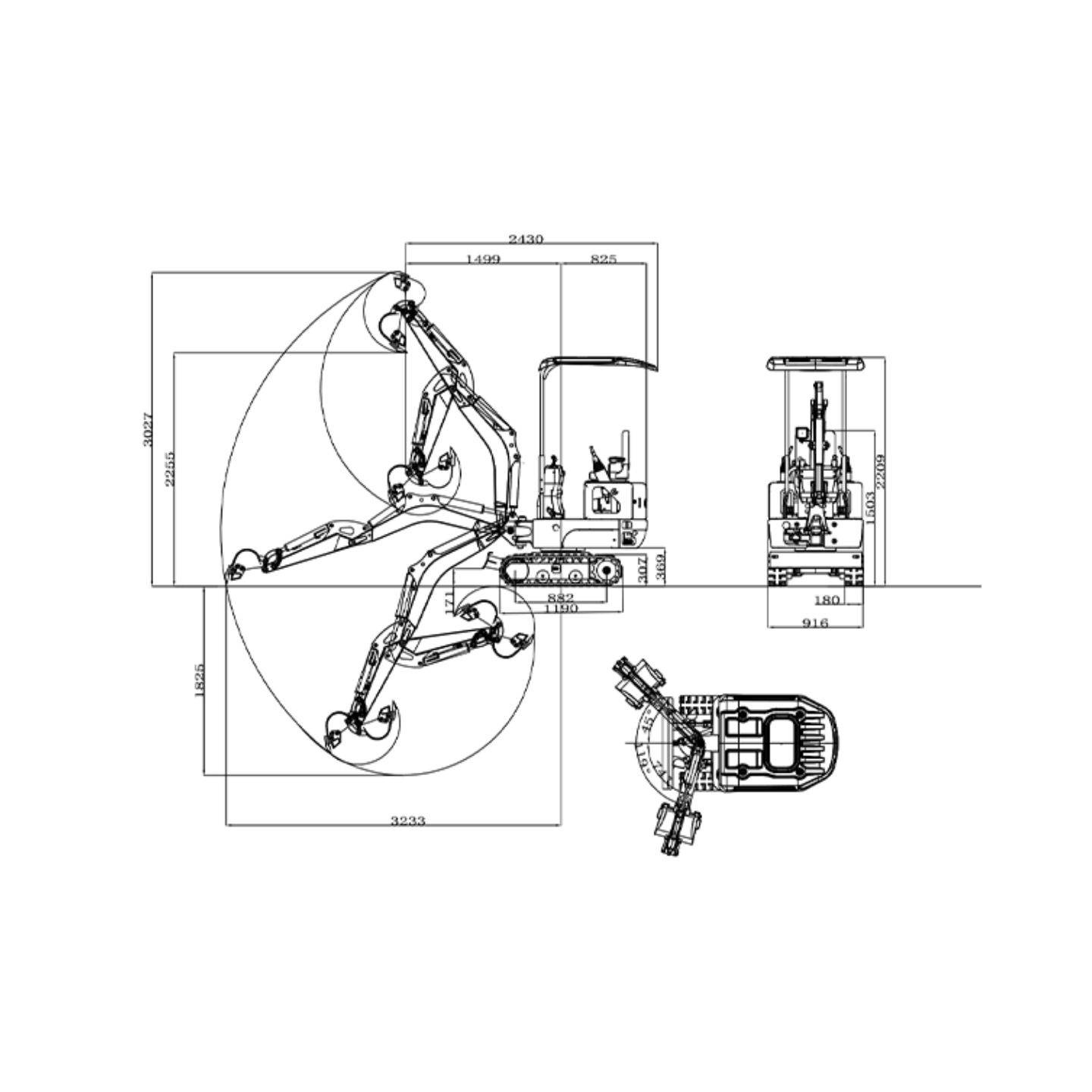 Mini Excavator GTM GT-10